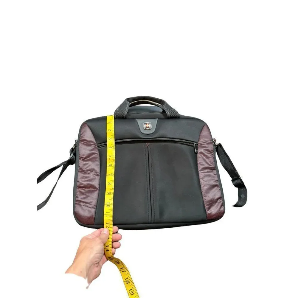 SwissGear - Sherpa Slimcase Messenger Laptop Case - Burgundy Model:GA-7500-01F00